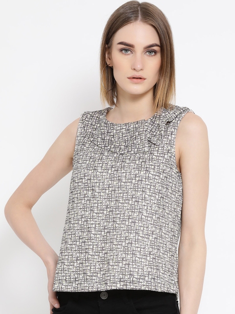

Latin Quarters Women Off-White Printed Top