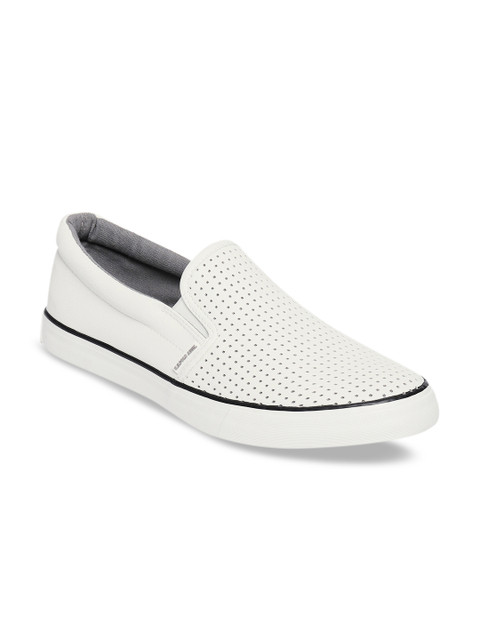 

U.S. Polo Assn. Men White Slip-On Sneakers