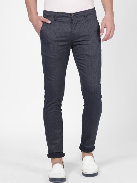 

NO NEXT Men Blue Smart Slim Fit Solid Chinos