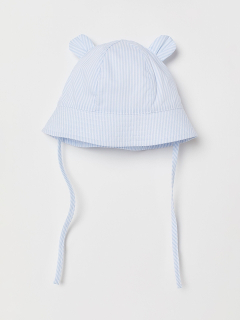 H&M Kids Blue & White Striped Sun Hat with Ears
