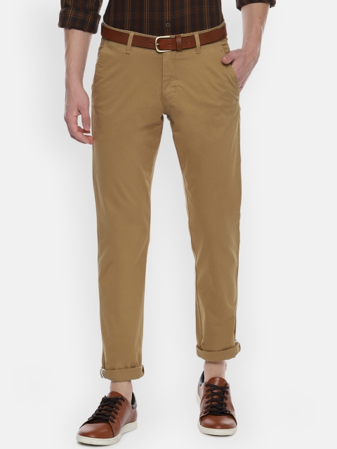 

Van Heusen Sport Men Beige Slim Fit Solid Regular Trousers