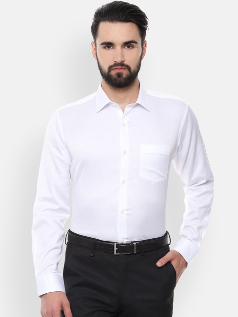 

Van Heusen Men White Regular Fit Solid Formal Shirt