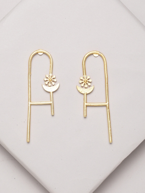 

PANASH Gold-Plated Geometric Drop Earrings