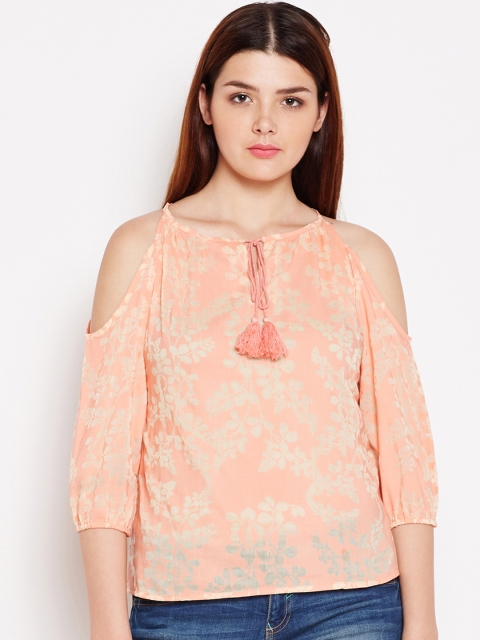 

AASK Women Orange Printed Top