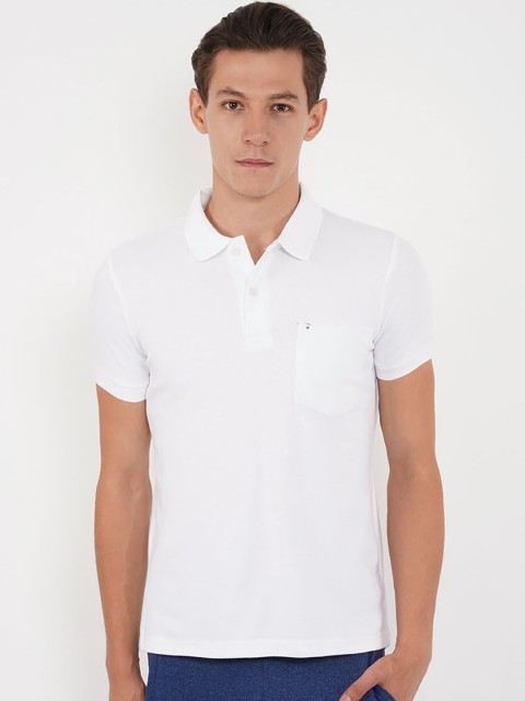 

Sweet Dreams Men White Solid T-shirt