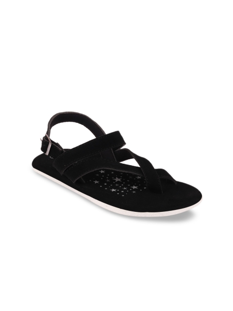 

FAUSTO Men Black & White Comfort Sandals
