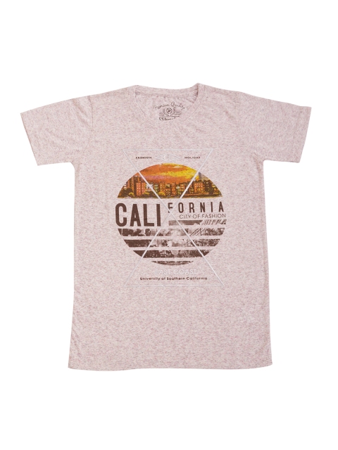 

Lil Tomatoes Boys Cream-Coloured Printed Round Neck T-shirt