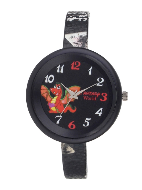 

Fantasy World Girls Black Analogue Watch