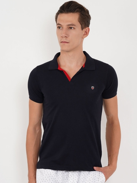 

Sweet Dreams Men Navy Blue Solid Lounge Tshirt 8907668582225