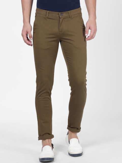 

NO NEXT Men Brown Smart Slim Fit Solid Regular Trousers