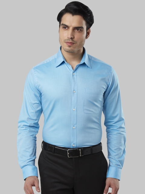 

Raymond Men Blue Slim Fit Solid Casual Shirt