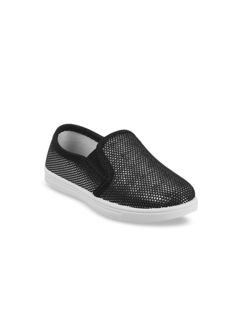 

Kittens Girls Black Slip-On Sneakers