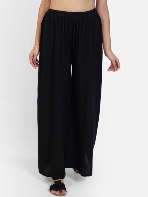 

Aditi Wasan Women Black Solid Wide Leg Palazzos
