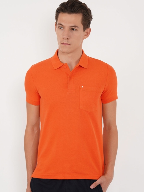 

Sweet Dreams Men Orange Solid Lounge Tshirt 8907668569264