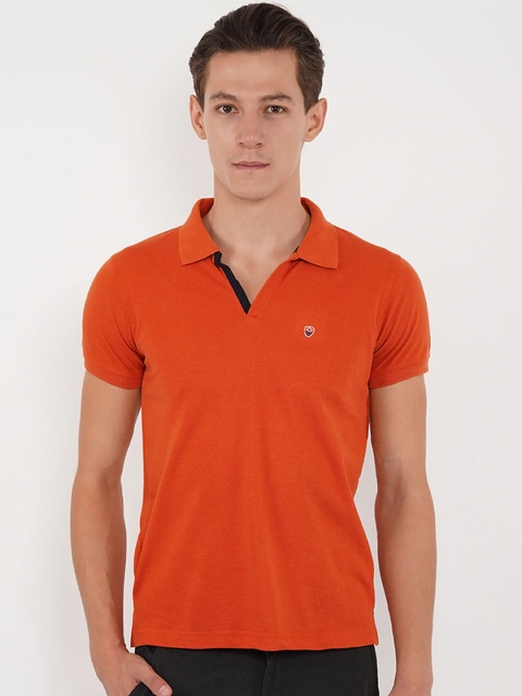 

Sweet Dreams Men Orange Solid T-shirt