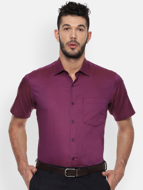 

Van Heusen Men Purple Manhattan Regular Fit Solid Formal Shirt