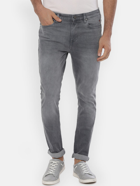 

Louis Philippe Jeans Men Grey Slim Fit Mid-Rise Clean Look Stretchable Jeans