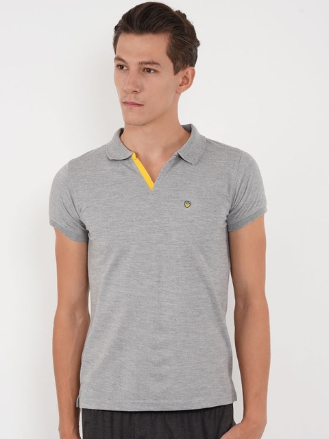 

Sweet Dreams Men Grey Melange Solid T-shirt