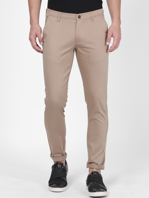 

NO NEXT Men Beige Smart Slim Fit Solid Regular Trousers