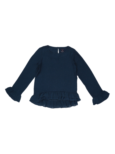 

Allen Solly Junior Girls Blue Solid Top