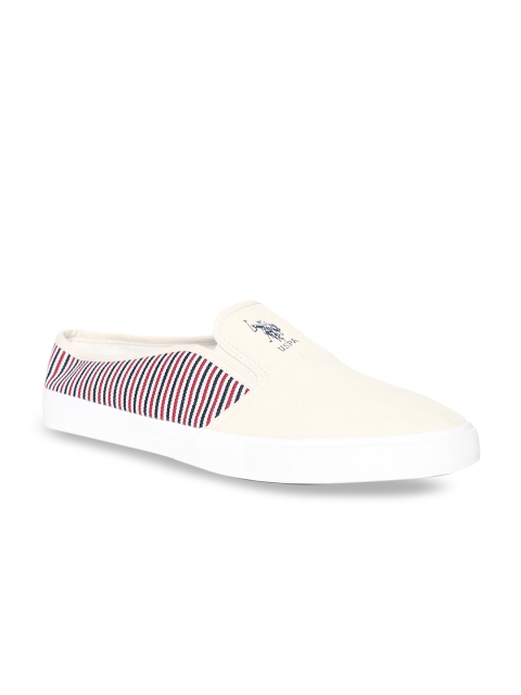 

U.S. Polo Assn. Men Off-White Slip-On Sneakers