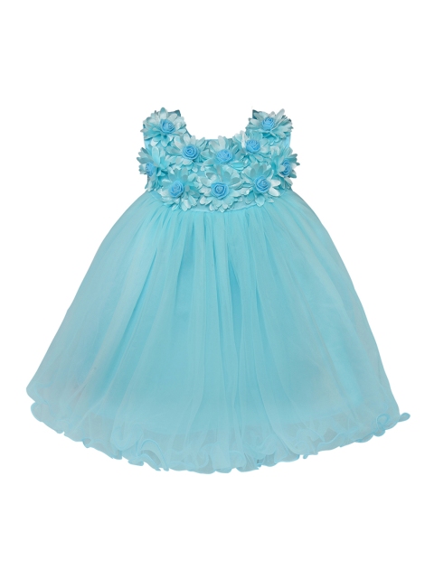 

Wish Karo Girls Embellished Blue Fit and Flare Dress