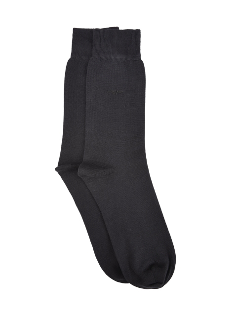 

Park Avenue Men Black Solid Calf Length Socks