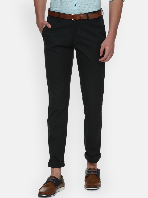 

Allen Solly Men Green Slim Fit Solid Formal Trousers