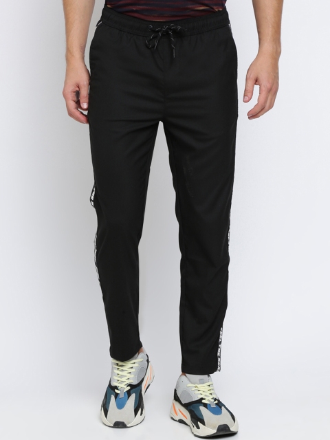 

Breakbounce Men Black Solid Slim-Fit Track Pants