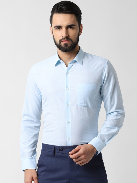 

Peter England Men Blue Slim Fit Solid Formal Shirt