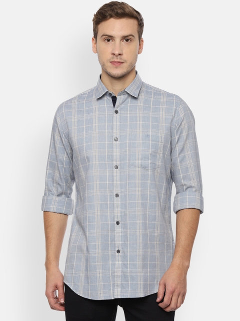 

Van Heusen Sport Men Grey Slim Fit Checked Casual Shirt