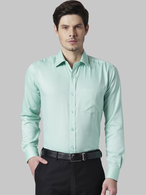 

Park Avenue Men Mint Green Regular Fit Solid Formal Shirt