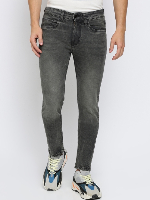 

Breakbounce Men Grey Slim Fit Mid-Rise Clean Look Stretchable Jeans