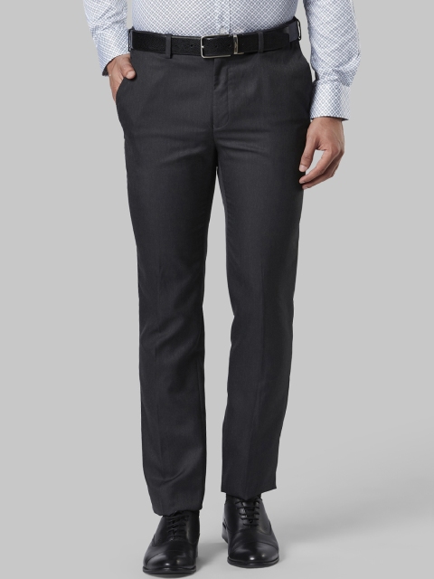 

Raymond Men Grey Slim Fit Solid Formal Trousers