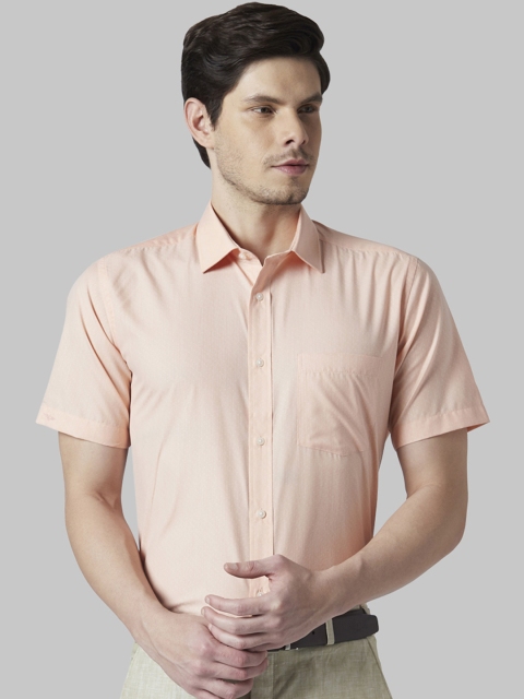 

Park Avenue Men Orange Regular Fit Solid Formal Shirt