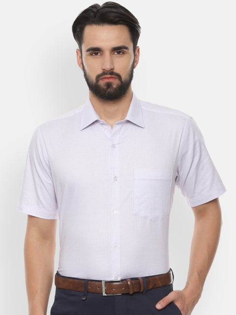 

Van Heusen Men Purple Regular Fit Checked Formal Shirt