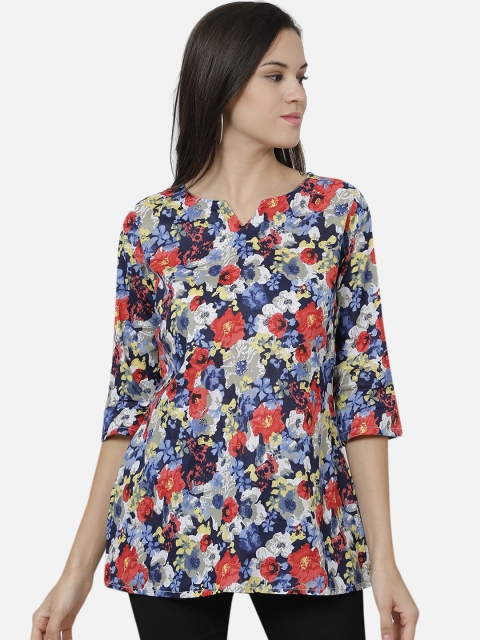 

Raano Women Navy Blue Tunic