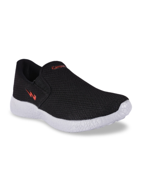 

Campus Men Black Mesh Running Shoes