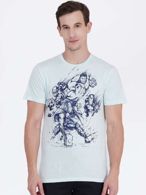 

Free Authority Men Green Avengers Printed T-shirt