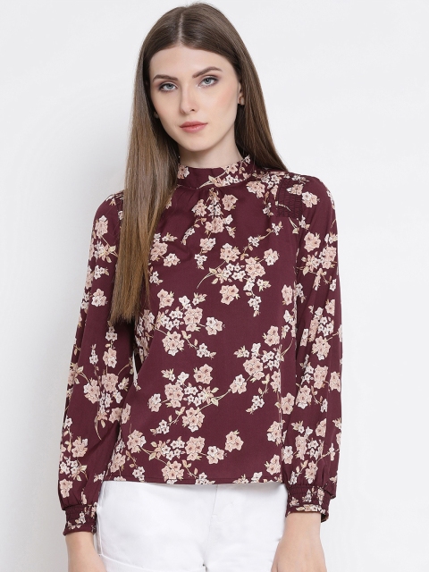 

Oxolloxo Women Maroon Printed Top