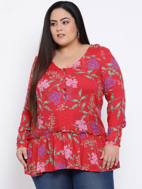 

Oxolloxo Women Red Printed Top