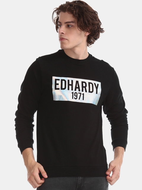 

Ed Hardy Men Black Printed Sweatshirt