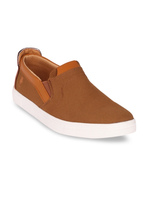 

U.S. Polo Assn. Men Brown Lammer Slip-On Sneakers