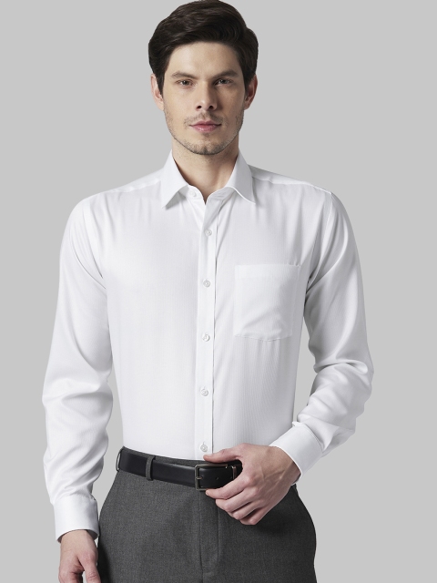

Park Avenue Men White Regular Fit Solid Formal Shirt