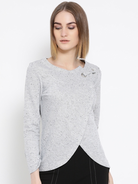 

Latin Quarters Women Grey Solid Top