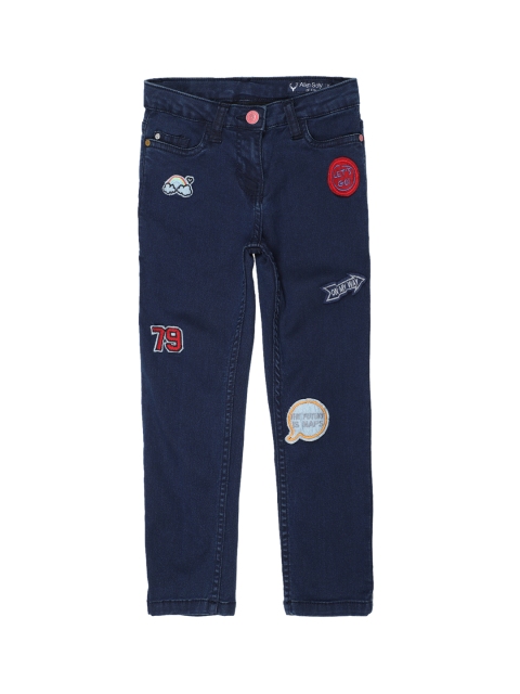 

Allen Solly Junior Girls Blue Regular Fit Mid-Rise Clean Look Stretchable Jeans