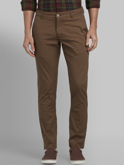 

Parx Men Khaki Tapered Fit Solid Regular Trousers