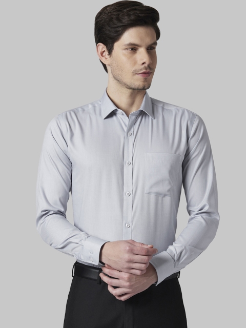 

Park Avenue Men Grey Slim Fit Solid Formal Shirt