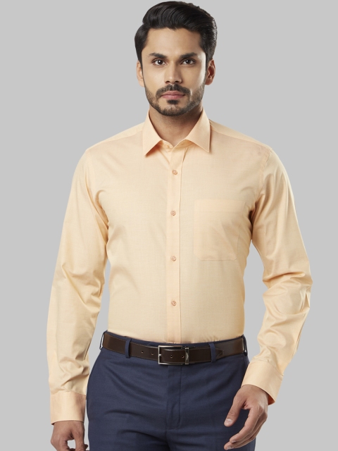 

Raymond Men Orange Regular Fit Solid Casual Shirt