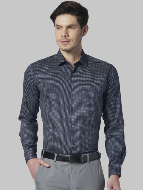 

Park Avenue Men Navy Blue Slim Fit Printed Formal Shirt